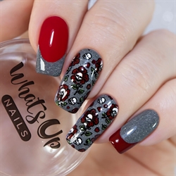 B072 No Clowning Around, stampingplade, Whats up Nails