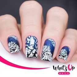 B072 No Clowning Around, stampingplade, Whats up Nails