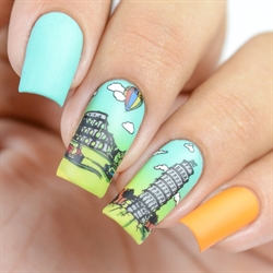 B073 Ciao Italia, stampingplade, Whats up Nails