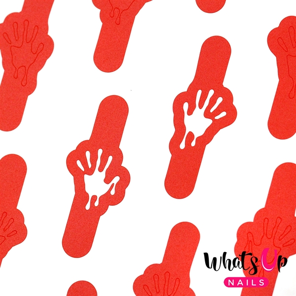 Bloody Hands Stencils, 2 ark, (36 stk) Whats Up Nails