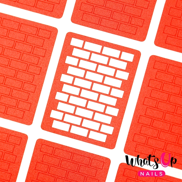 Brick Stencils, 2 ark, (24 stk) Whats Up Nails