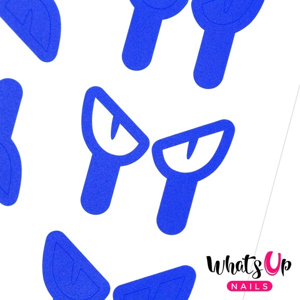 Cat Eyes Stencils, 2 ark, (48 stk) Whats Up Nails