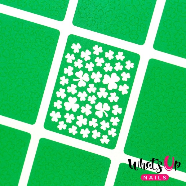 Clover Field Stencils, 2 ark, (24 stk) Whats Up Nails