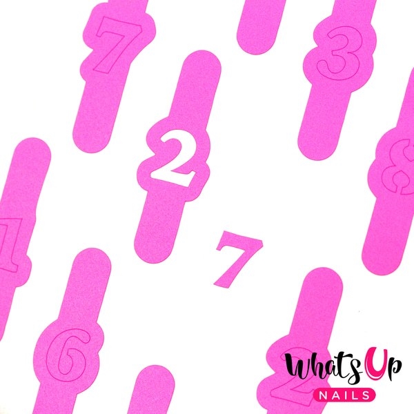 Counting Stencils, 2 ark, (40 stk) Whats Up Nails