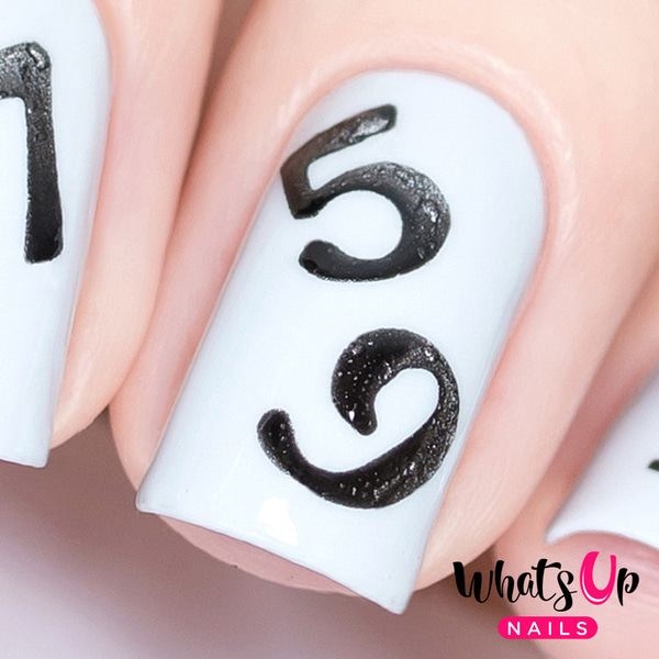 Counting Stencils, 2 ark, (40 stk) Whats Up Nails