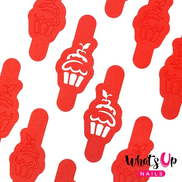 Cupcake Stencils, 2 ark, (40 stk) Whats Up Nails