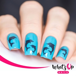 Dolphins Stencils, 2 ark, (40 stk) Whats Up Nails