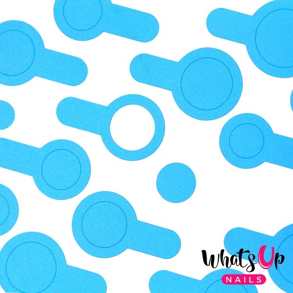 Dots Stencils, 2 ark, (64 stk) Whats Up Nails
