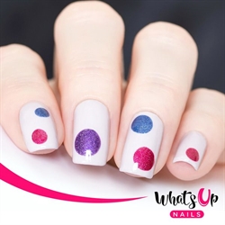 Dots Stencils, 2 ark, (64 stk) Whats Up Nails