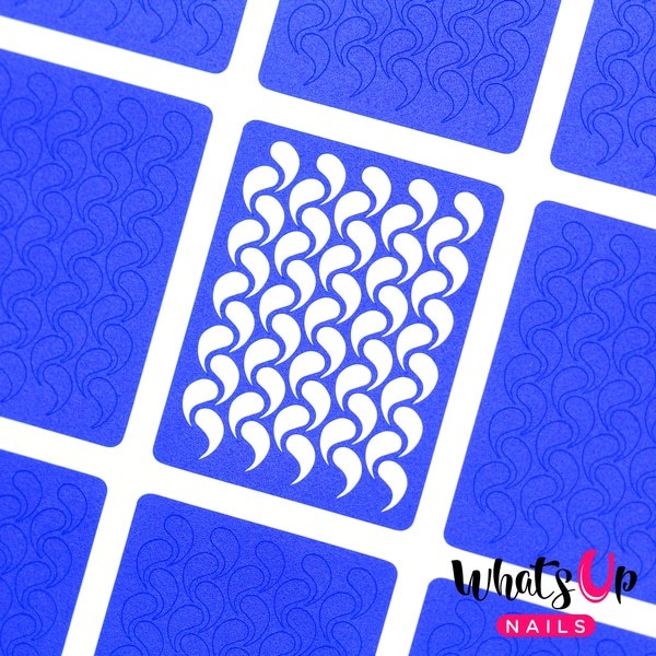 Droplets Stencils, 2 ark, (24 stk) Whats Up Nails
