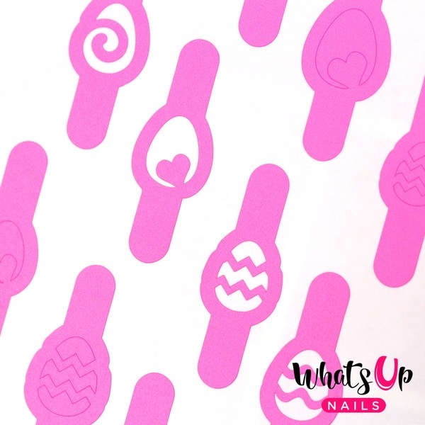 Egg Hunt Stencils, 2 ark, (40 stk) Whats Up Nails