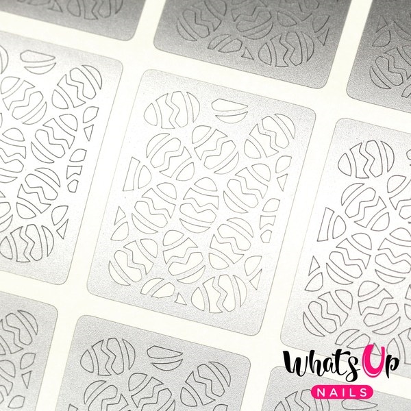 Eggs Stencils, 2 ark, (24 stk) Whats Up Nails