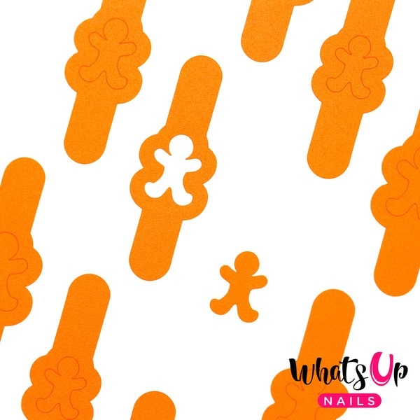Gingerbread Man Stencils, 2 ark, (40 stk) Whats Up Nails