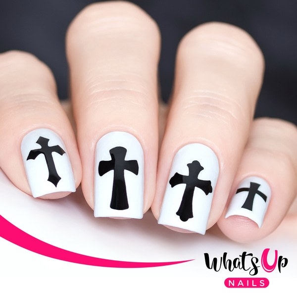 Gothic Stencils, 2 ark, (40 stk) Whats Up Nails