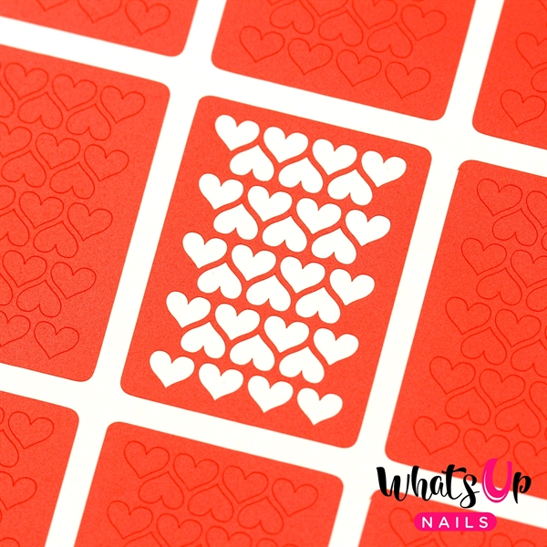 Heart Lines Stencils, 2 ark, (24 stk) Whats Up Nails