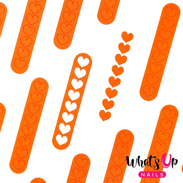 Heart Stack Stencils, 2 ark, (48 stk) Whats Up Nails