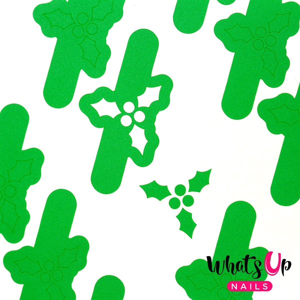 Holly Stencils, 2 ark, (40 stk) Whats Up Nails
