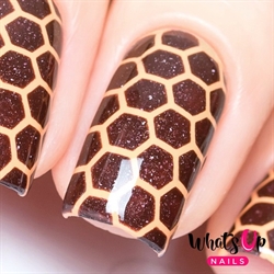 Honeycomb Stencils, 2 ark, (24 stk) Whats Up Nails