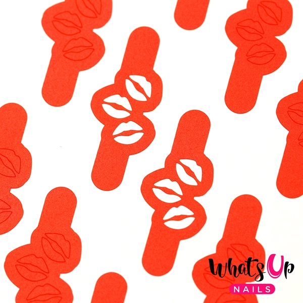 Kisses Stencils, 2 ark, (40 stk) Whats Up Nails