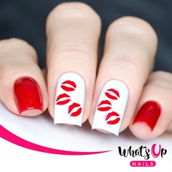 Kisses Stencils, 2 ark, (40 stk) Whats Up Nails