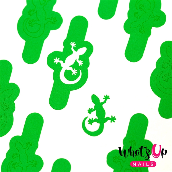 Lizard Stencils, 2 ark, (40 stk) Whats Up Nails