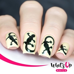 Lizard Stencils, 2 ark, (40 stk) Whats Up Nails