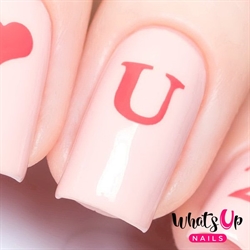 Love Letters Stencils, 2 ark, (40 stk) Whats Up Nails