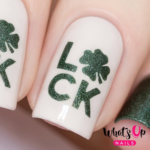 Luck Stencils, 2 ark, (40 stk) Whats Up Nails