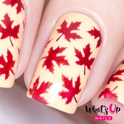 Maple Leaves Stencils, 2 ark, (24 stk) Whats Up Nails