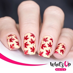 Maple Leaves Stencils, 2 ark, (24 stk) Whats Up Nails