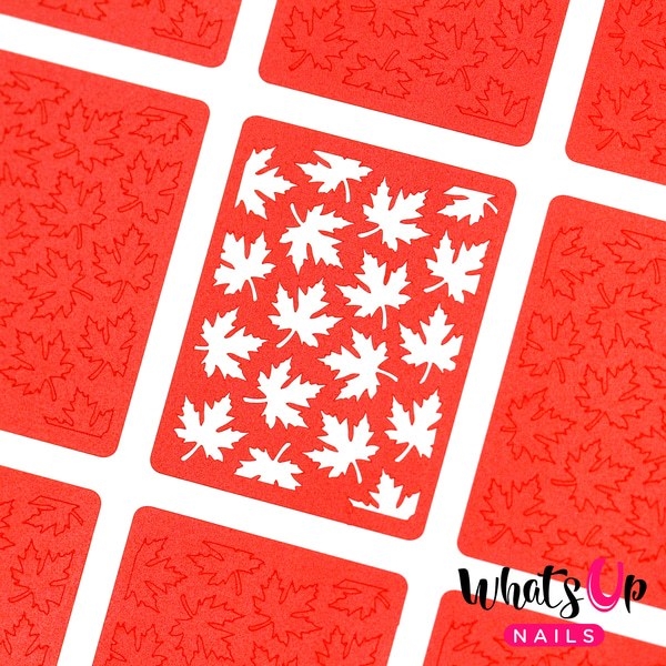 Leaves Stencils, 2 ark, (24 stk) Whats Up Nails