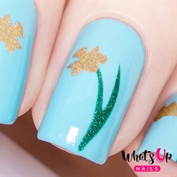 Narcissus Stencils, 2 ark, (40 stk) Whats Up Nails