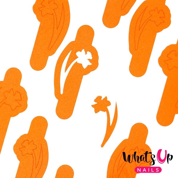 Narcissus Stencils, 2 ark, (40 stk) Whats Up Nails