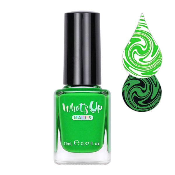 Nip it in the Bud, Lysegrøn stamping neglelak, Whats Up Nails