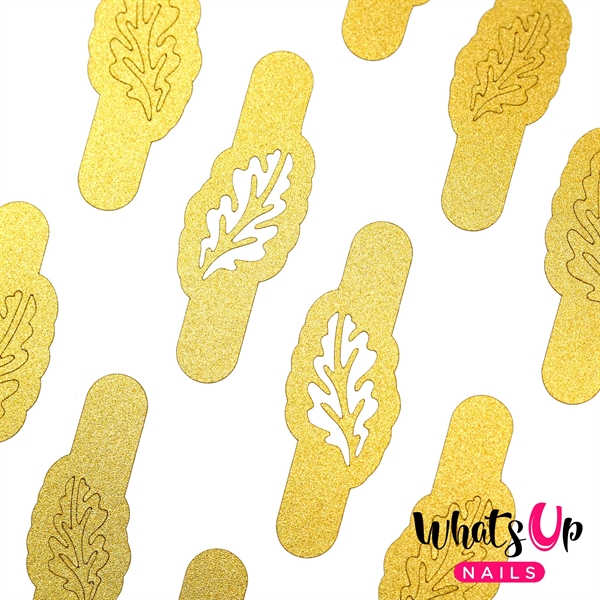 Oak Leaf Stencils, 2 ark, (40 stk) Whats Up Nails
