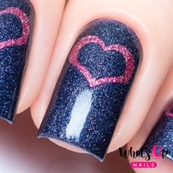 Open Heart Stencils, 2 ark, (40 stk) Whats Up Nails