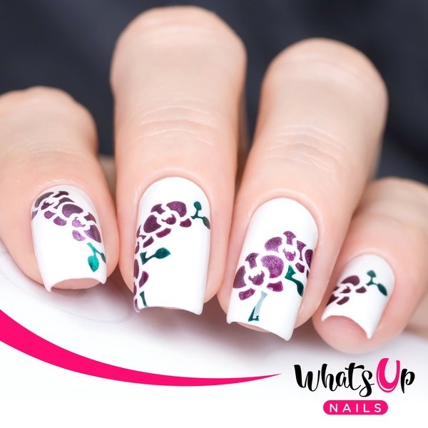 Orchids Stencils by solo_nails, 2 ark, (40 stk) Whats Up Nails