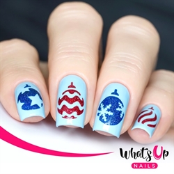 Ornament Stencils, 2 ark, (40 stk) Whats Up Nails