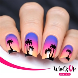 Palm Stencils, 2 ark, (40 stk) Whats Up Nails