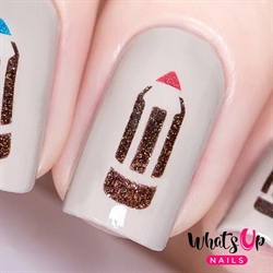 Pencil Stencils, 2 ark, (40 stk) Whats Up Nails