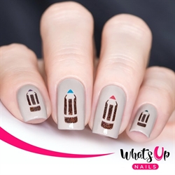 Pencil Stencils, 2 ark, (40 stk) Whats Up Nails