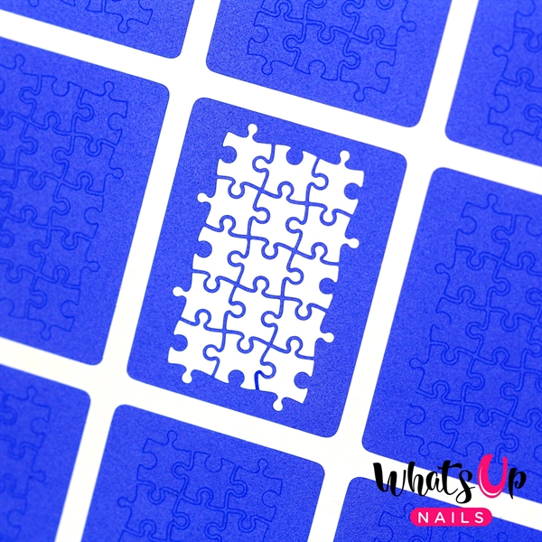 Puzzle Stencils, 2 ark, (24 stk) Whats Up Nails