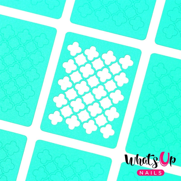 Quatrefoil Stencils, 2 ark, (24 stk) Whats Up Nails