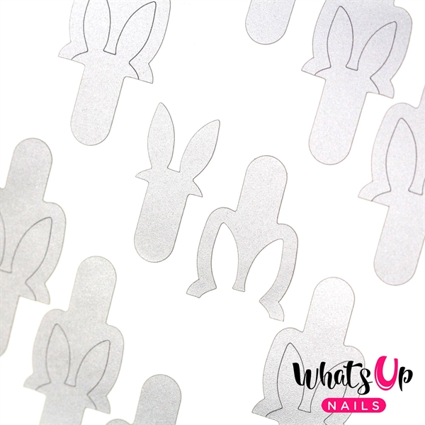 Rabbit Ears Stencils, 2 ark, (40 stk) Whats Up Nails