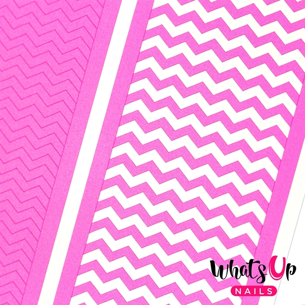 Regular Zig Zag Tape, 2 ark, (244 stk) Whats Up Nails