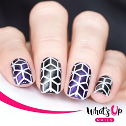 Rhombus Stencils, 2 ark, (24 stk) Whats Up Nails