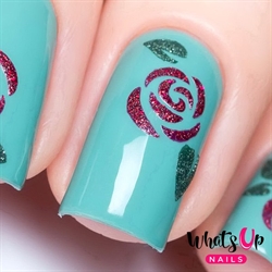 Roses Stencils, 2 ark, (40 stk) Whats Up Nails