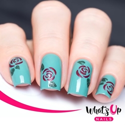 Roses Stencils, 2 ark, (40 stk) Whats Up Nails