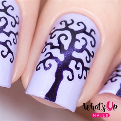 Scary Tree Stencils, 2 ark, (30 stk) Whats Up Nails