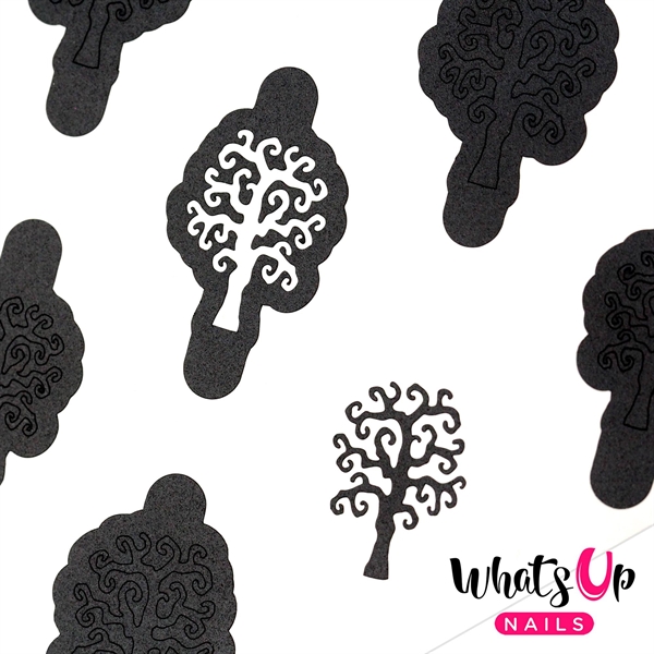 Scary Tree Stencils, 2 ark, (30 stk) Whats Up Nails